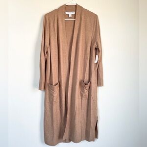 Amazon Essentials Women's Long Tan Cardigan